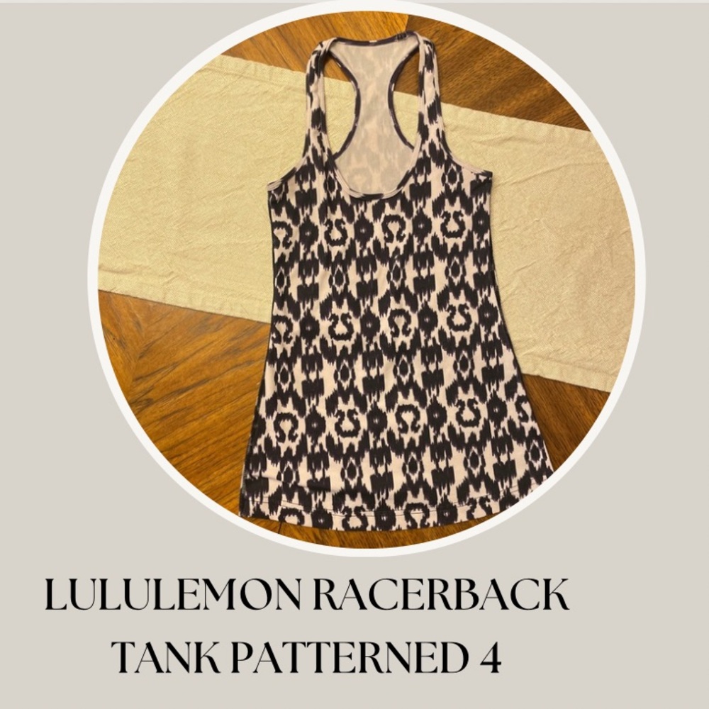 LULULEMON RACERBACK PATTERNED TANK 4